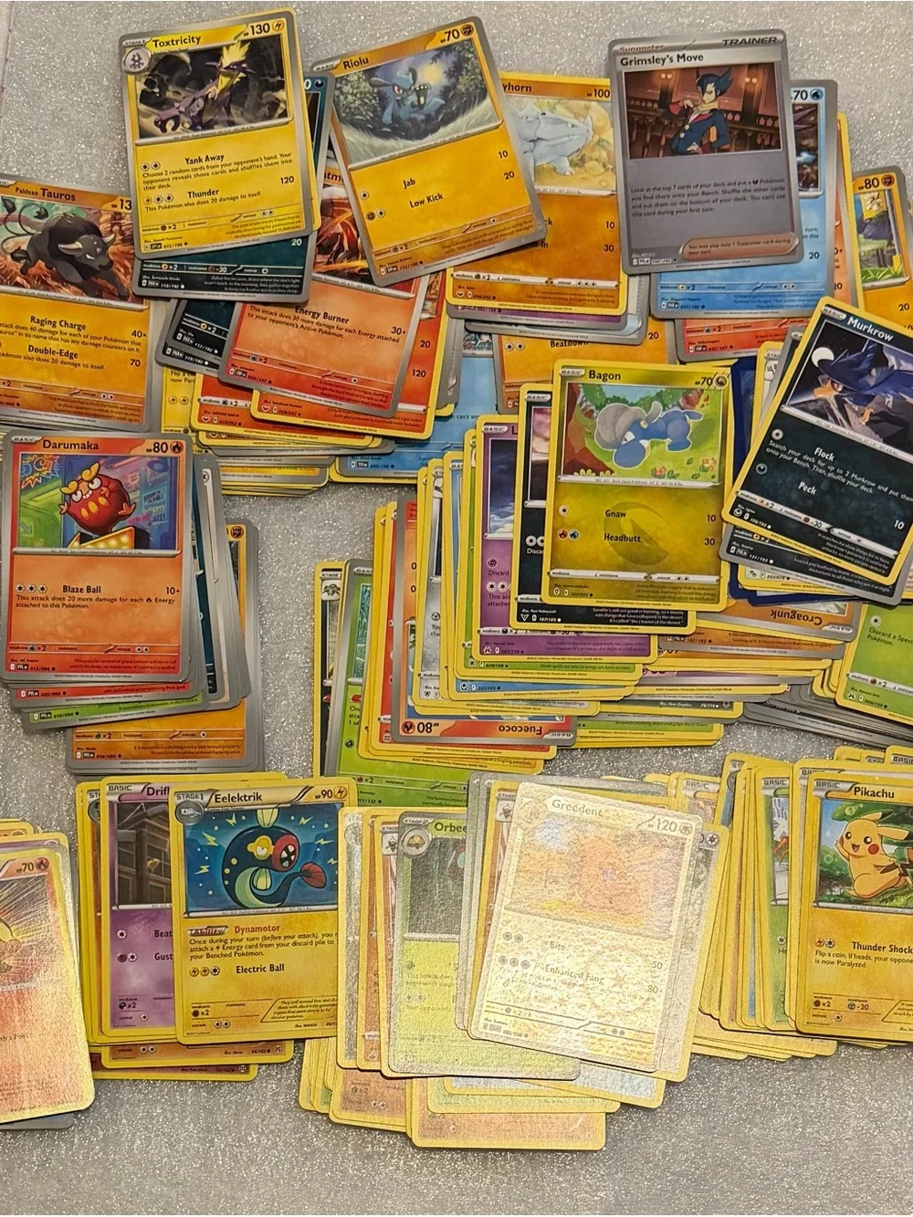 Pokemon Yellow, Black, Gray Trading Card